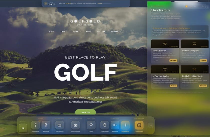 OnePass V1P — Club de golf